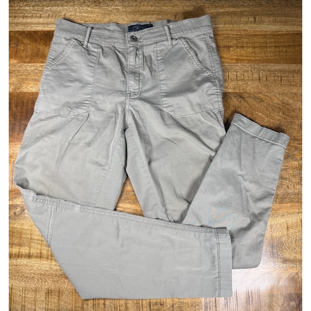 Lucky Brand The Cargo Pants Womens 4/27 Sage Green Utility Stretch Straight